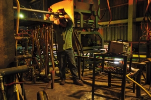 Welding with a monitor